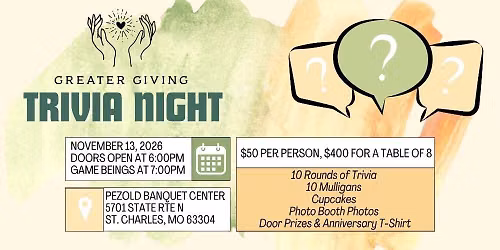 5th Anniversary Trivia Night Fundraiser