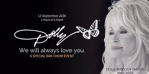 **50% SOLD** A Special Bar Choir Event - Dolly: We Will Always Love You (with Shalom Kaa)