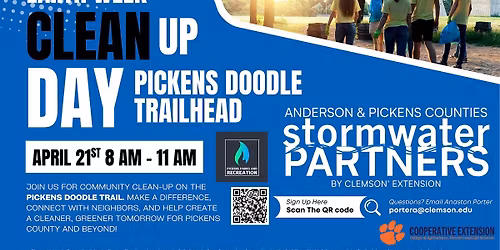 Pickens Doodle Trail Earth Day Trash Clean-Up