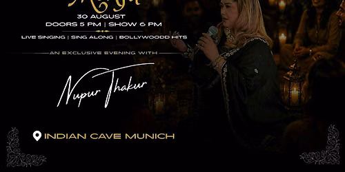 Shaam-e-Mehfil \u2013 Live Bollywood Music with Nupur Thakur