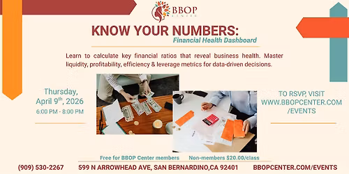 Know Your Numbers: Financial Health Dashboard