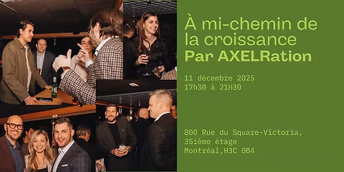 \u00c0 mi-chemin de la croissance par AXELRation