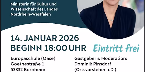 Bornheimer ORT\u00b4s-Gespr\u00e4ch - Miteinander im Dialog mit Ministerin Ina Brandes (MdL)
