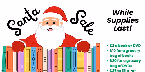 Santa Sale - books & DVDs