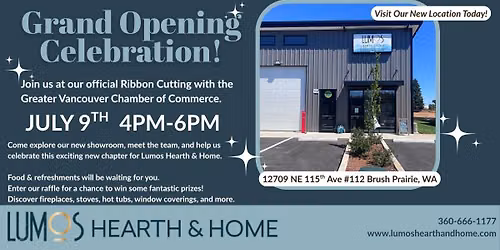 LUMOS Hearth & Home Grand Opening & Ribbon Cutting