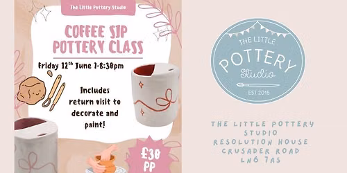 Coffee Sip Cup - Hand-Building Class