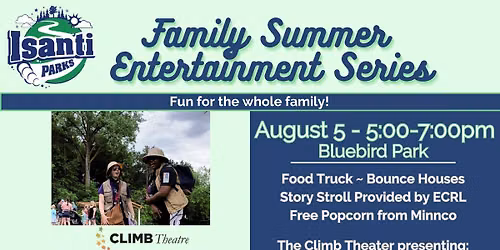 Isanti Family Summer Event Series - Climb Theatre Presenting: Dig Dino Dig!