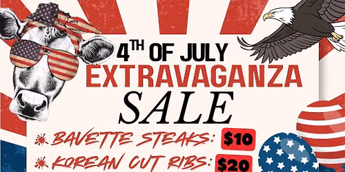 JULY 4TH EXTRAVAGANZA SALE