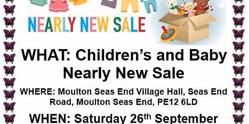 Nearly new children's and baby sale