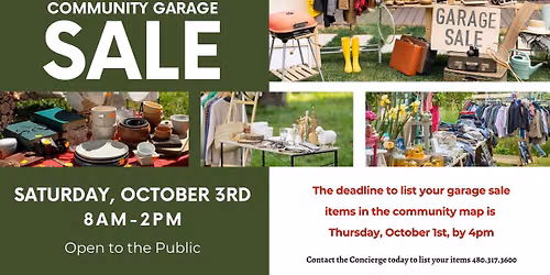 IronOaks Community Garage Sale