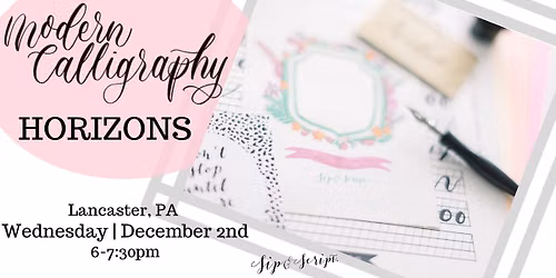 Modern Calligraphy for Beginners at Horizons