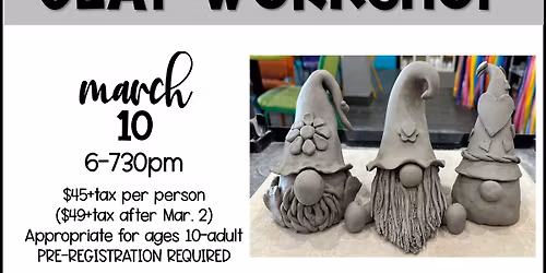 Garden Gnomes - Clay Workshop