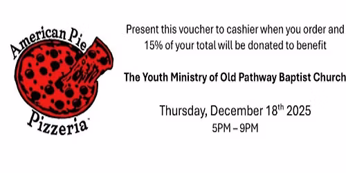 Youth Spirit Night - American Pie Pizzeria