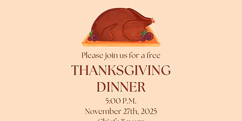 FREE Thanksgiving Dinner & Ducky Dice