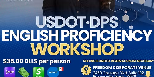 TALLER DE INGL\u00c9S ESPECIALIZADO USDOT & DPS \u2013 BROWNSVILLE, TX