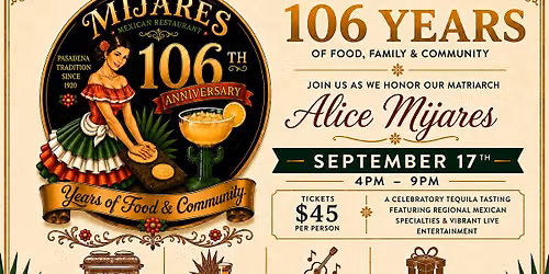Mijares 106th Tequila Tasting Anniversary