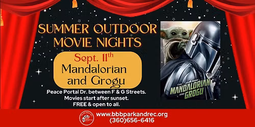 Summer Outdoor Movie Night - Mandalorian & Grogu