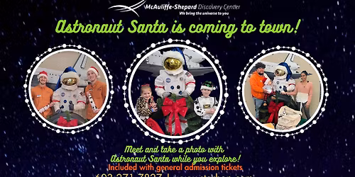 Astronaut Santa at the Discovery Center