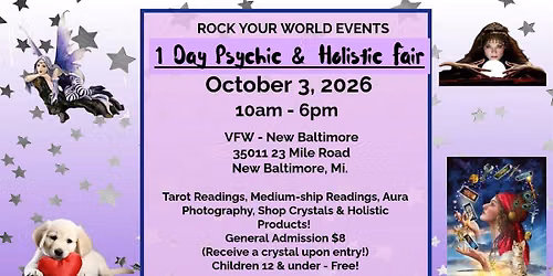 1  Day Psychic & Holistic Fair in New Baltimore
