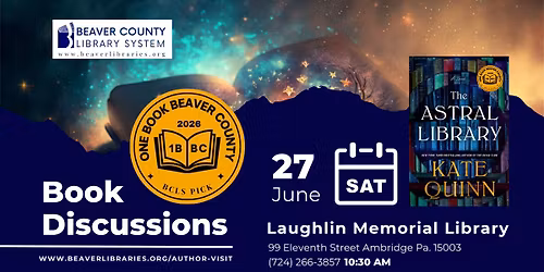 Laughlin Library (Ambridge) 1BBC Book Discussion: The Astral Library 