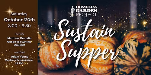 Sustain Supper October 24th, 2026