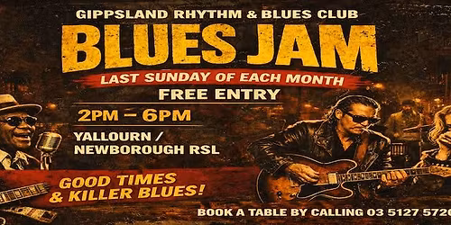 Gippsland Rhythm & Blues Club April Blues Jam