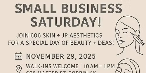 Small Business Saturday - Walk-ins