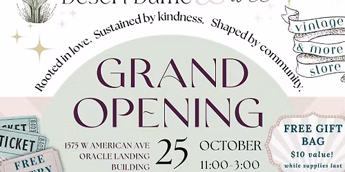 Desert Dame and Wee - GRAND OPENING EVENT