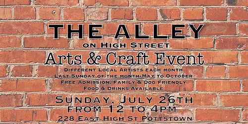 The Alley Arts & Craft July Event