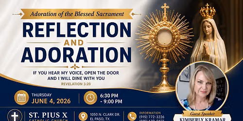 evening of prayer, reflection, and Eucharistic Adoration as we open our hearts to the voice
