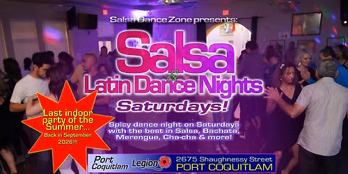 Last indoor Salsa Night \u2605 PoCo Legion \u2605 Sat June 27