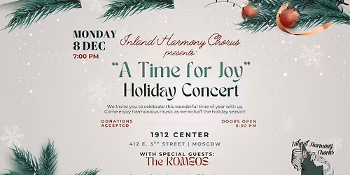 "A Time for Joy" Holiday Concert with Inland Harmony Chorus