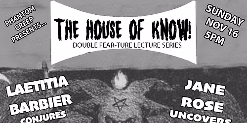 House of Know: French Occult Tales & High At-Most-Fear Ghost Stories