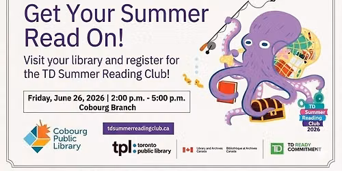 TD Summer Reading Club: Cobourg Kick-Off Party! 📗
