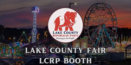 Lake County Republican Party Booth at the Lake County Fair