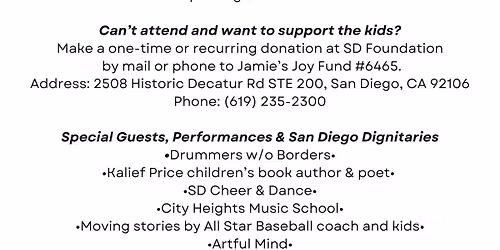 Jamie's Joy Community Fair & FUN(d)raiser