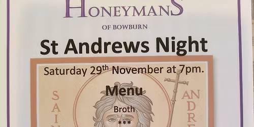 Saint Andrews Night Dinner