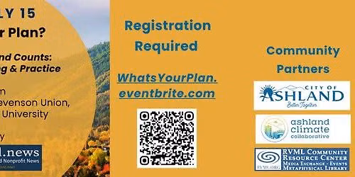 What's Your Plan? Emergency Preparedness workshop on Jul 15