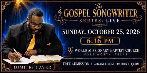 The Gospel Songwriter Series: Live