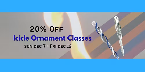 20% Off Icicle Ornaments Classes