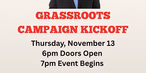 Brent Taylor for Senate Grassroots Campaign Kickoff, hosted by Justin Johnson