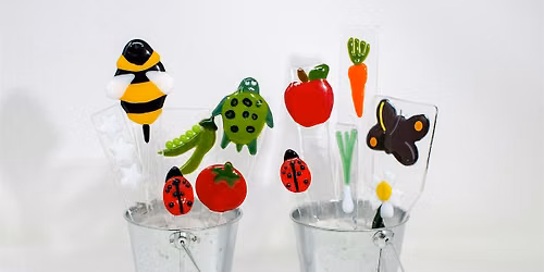Create beautiful plant marker stakes and more for plants and flower beds!
