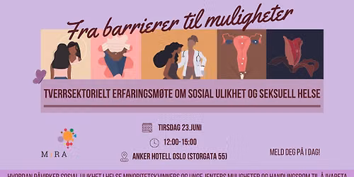 Fra barrierer til muligheter - Tverrsektorielt erfaringsm\u00f8te om sosial ulikhet og seksuell helse