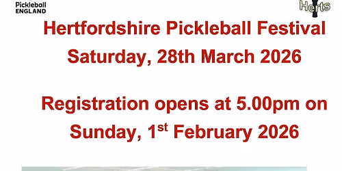 Hertfordshire Pickleball Festival