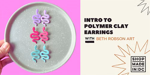 Intro to Polymer Clay Earrings with Beth Robson Art