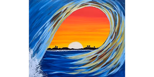 Sunset Wave Crash - Paint and Sip in San Diego | Classpop!\u2122