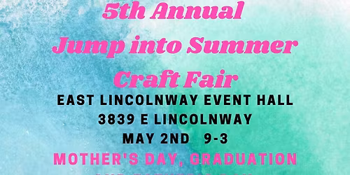 Jump into Summer Craft Fair...  this event is FULL