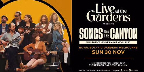 Songs From The Canyon with Freya Josephine Hollick (*All Ages)