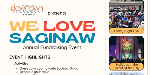 PRD Annual Fundraiser - We LOVE Saginaw
