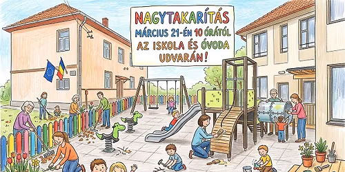 Nagytakar\u00edt\u00e1s a gy\u00f6rgyfalvi iskola \u00e9s \u00f3voda udvar\u00e1n